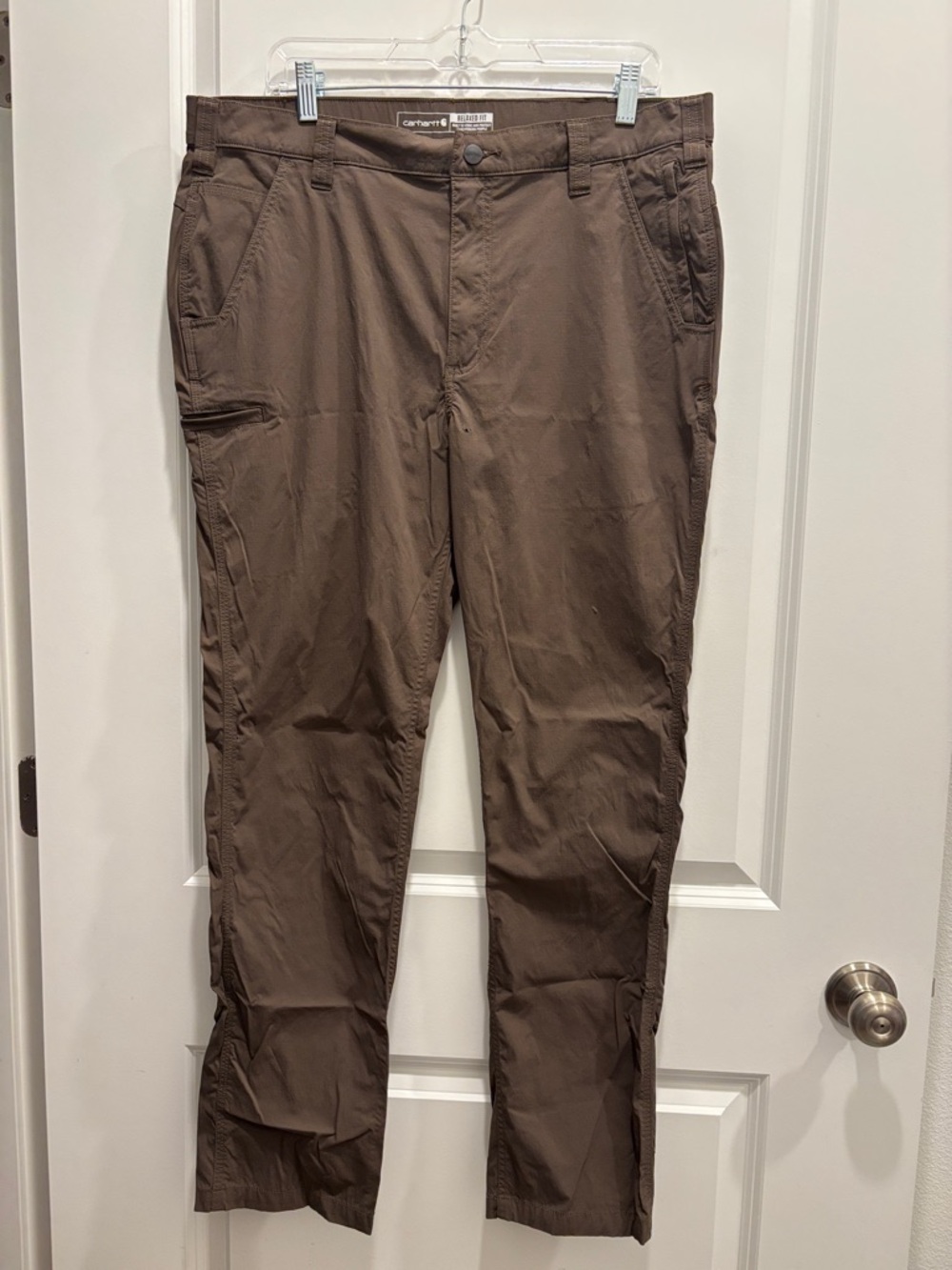 Carhartt Brown Cargo Work Pants for Men 36X32
